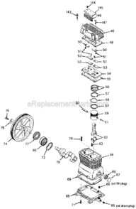 Part Location Diagram of 265-2 Porter Cable Flywheel 10 OD CI PO
